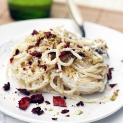 Spaghetti with Ricotta & Pistachios