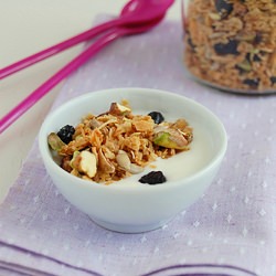 Blueberry and Pistachio Toasted Muesli