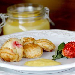Strawberry-Lemon Curd Aebleskivers