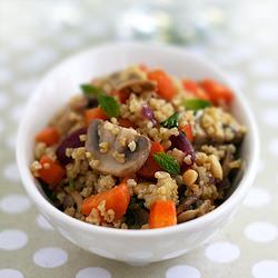 A Fresh Spring Millet Side Dish