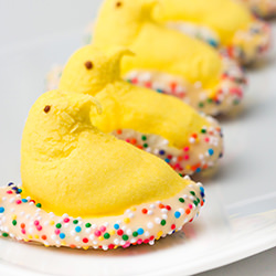 White Chocolate-Dipped Peeps