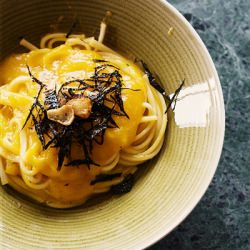 Udon Noodles with Kabocha Sauce