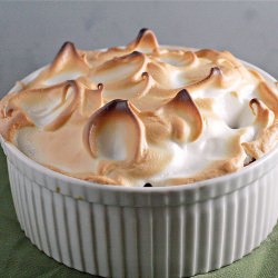 Raspberry Meringue Bread Pudding