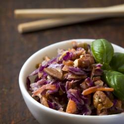 Asian Slaw with Peanut Dressing