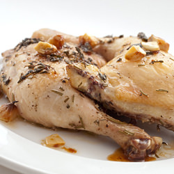 Herb and Garlic Roasted Chicken