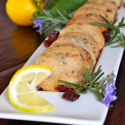 Cherry Rosemary Shortbread