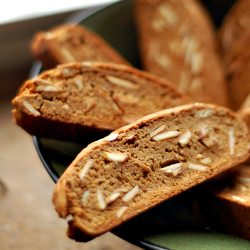 Almond Molasses Biscotti