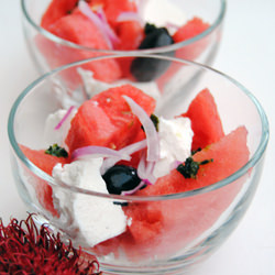 Watermelon, Feta & Olive Salad