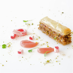 Baklava and Rhubarb Turkish Delight