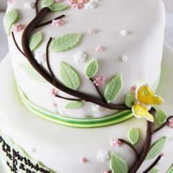 Spring-Themed Birthday Cake