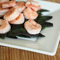 Shrimp with Purple Snow Peas