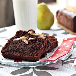 Gluten Free Chocolate Cake w/Pear
