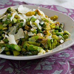 Sauteed Asparagus with Leeks