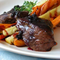 Venison in Red Wine Sauce