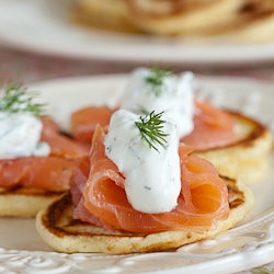 Russian Blinis with Smoked Salmon