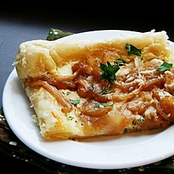 Caramelized Onion Tart Puff Pastry