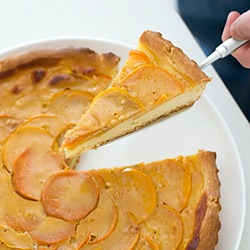 Persimmon Brioche Tart