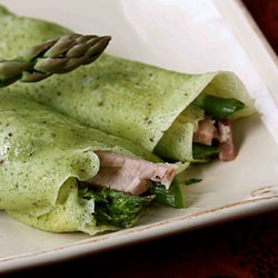 Tarragon Crepes Ham Asparagus