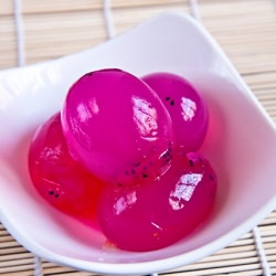 Dragon Fruit Jelly In Egg
