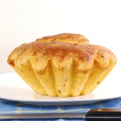 Savory Saffron Brioche with Ham