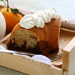 Mocha Walnut Marbled Bundt Cake