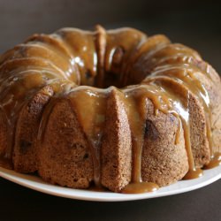 Apple Spice Cake with Caramel Sauce