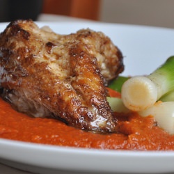 Roasted Monkfish with Romesco