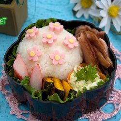 Flowery Onigiri Bento
