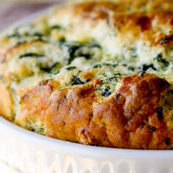 Spinach Gruyere Souffle