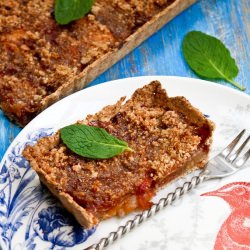 Healthy Red Plum Tart