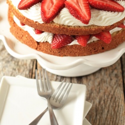 Strawberry Cream Cake