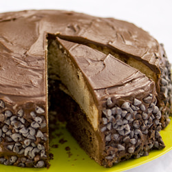 Chocolate Peanut Butter Marble Cake