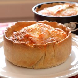 Broccoli and Salmon Quiche