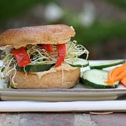 Hummus and Veggie Sandwich