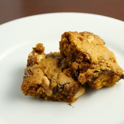 Loaded Pumpkin Blondies