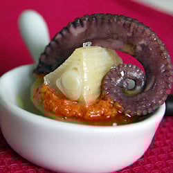Octopus Over Confited Calçot