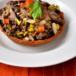 Duck and Lentil Tarts