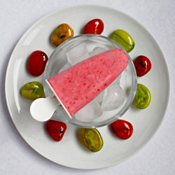 Strawberry Yogurt Popsicle