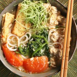Vietnamese Crab Water Spinach Soup