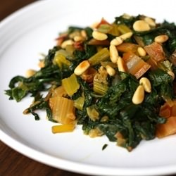 Rainbow Chard with Raisins and Nuts
