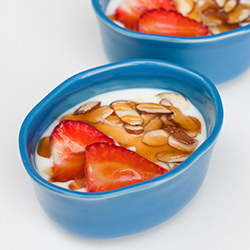 Yogurt with Honey and Almonds