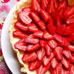 Strawberry and White Chocolate Tart