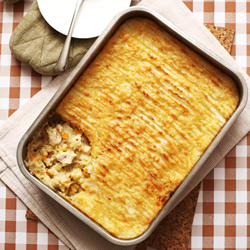 Chicken Pie w/Cheesy Mash Topping