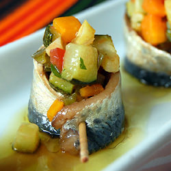 Marinated Sardines with Veggies