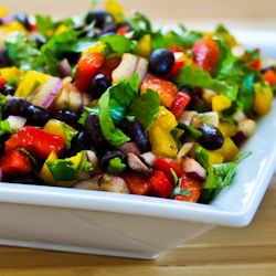 Black Bean and Pepper Salad