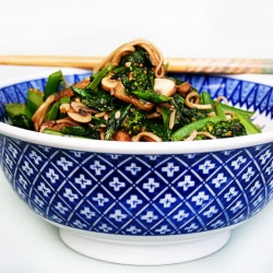 Stir-Fried Greens with Soba