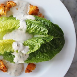 Goat Cheese Dressing Chili Croutons
