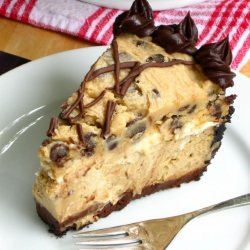 Coffee Cookie Dough Fudge Cheesecak