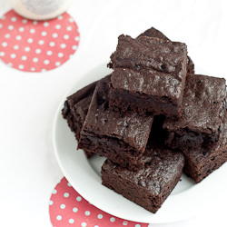 Salted Black Cocoa Brownies