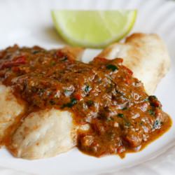 Tilapia with Thai Coconut Curry